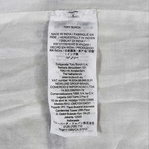 Tory Burch Linen Embroidered Belted Tassel Boho Dress - Picture 10 of 11